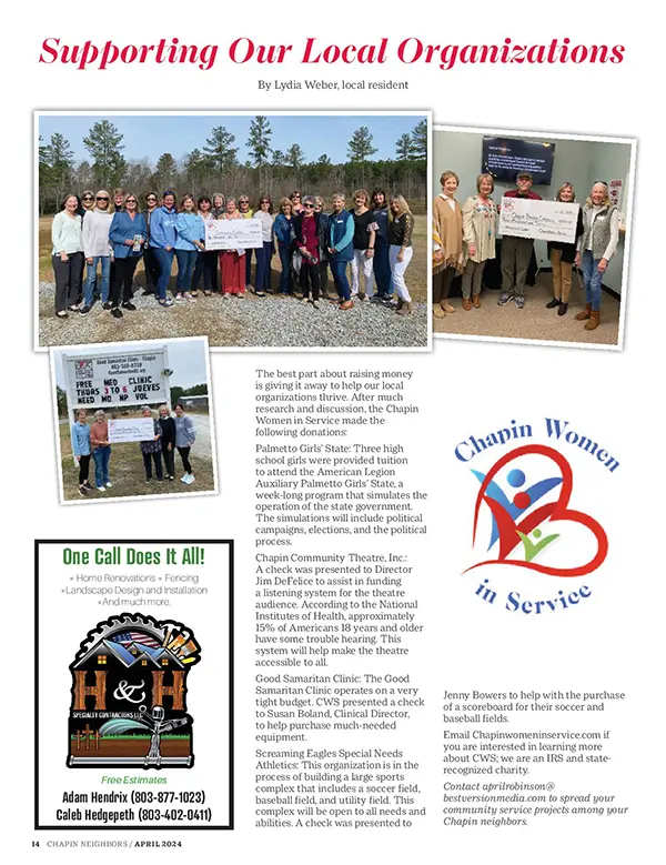 Chapin Women in the News